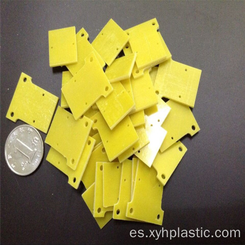 Pieza de máquina CNC epoxi material amarillo 3240